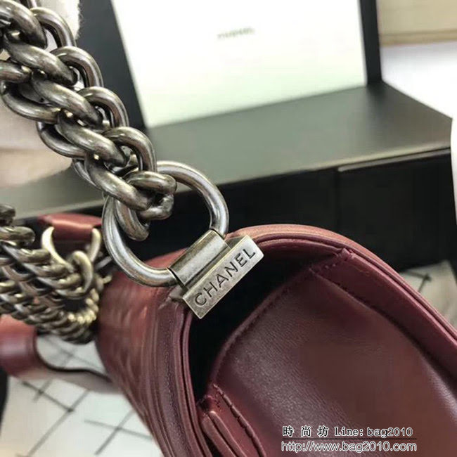 香奈兒CHANEL A67086菱格原版羊皮單肩斜挎鏈條包 DSC2085